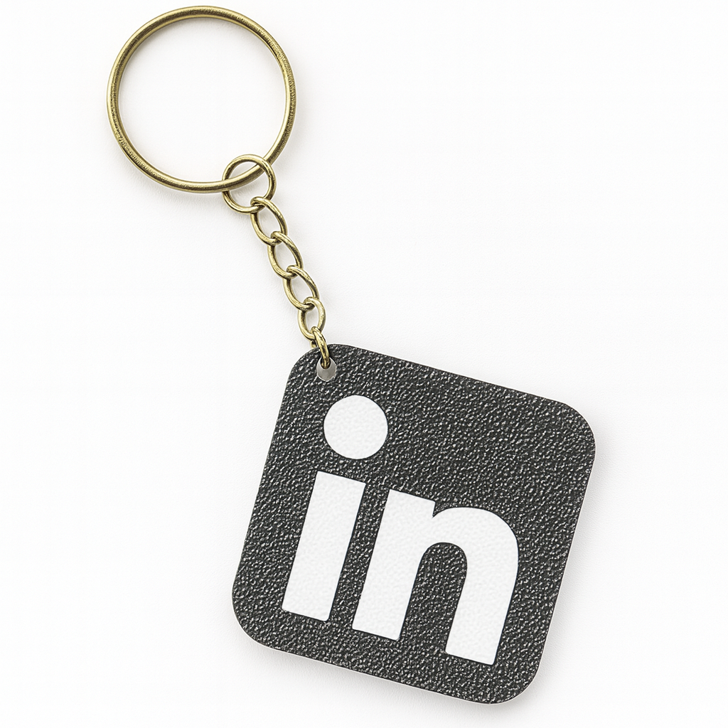 Schlüsselanhänger mit NFC-Tag Social-Media