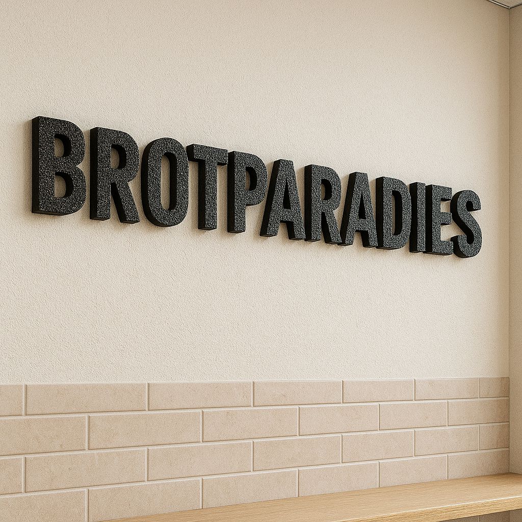 Individuelle 3D-Gedruckte-Buchstaben, Schriftzug